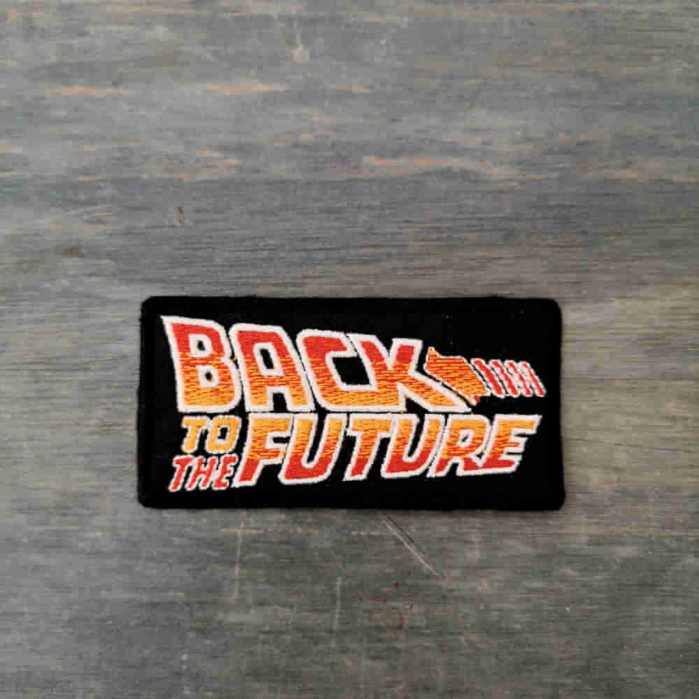 Parche back to the future logo