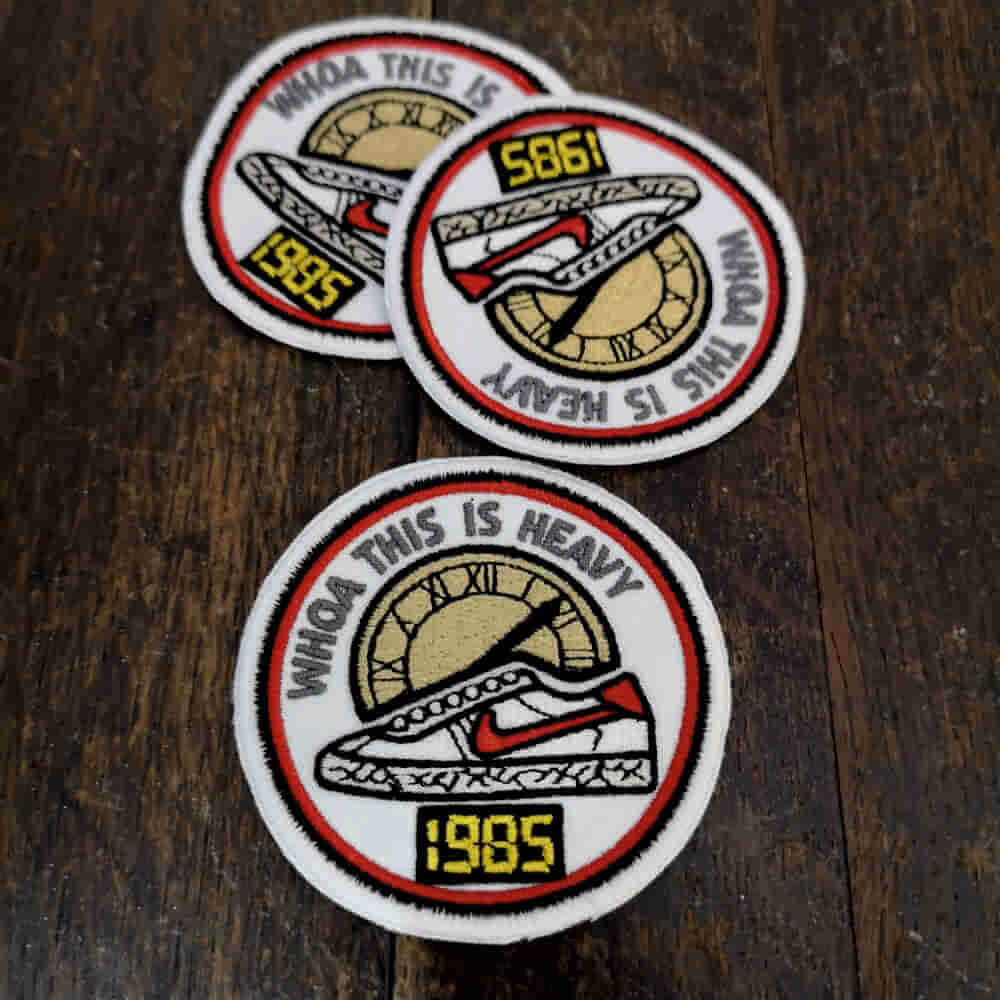 Parche Back future bambas reloj 1985