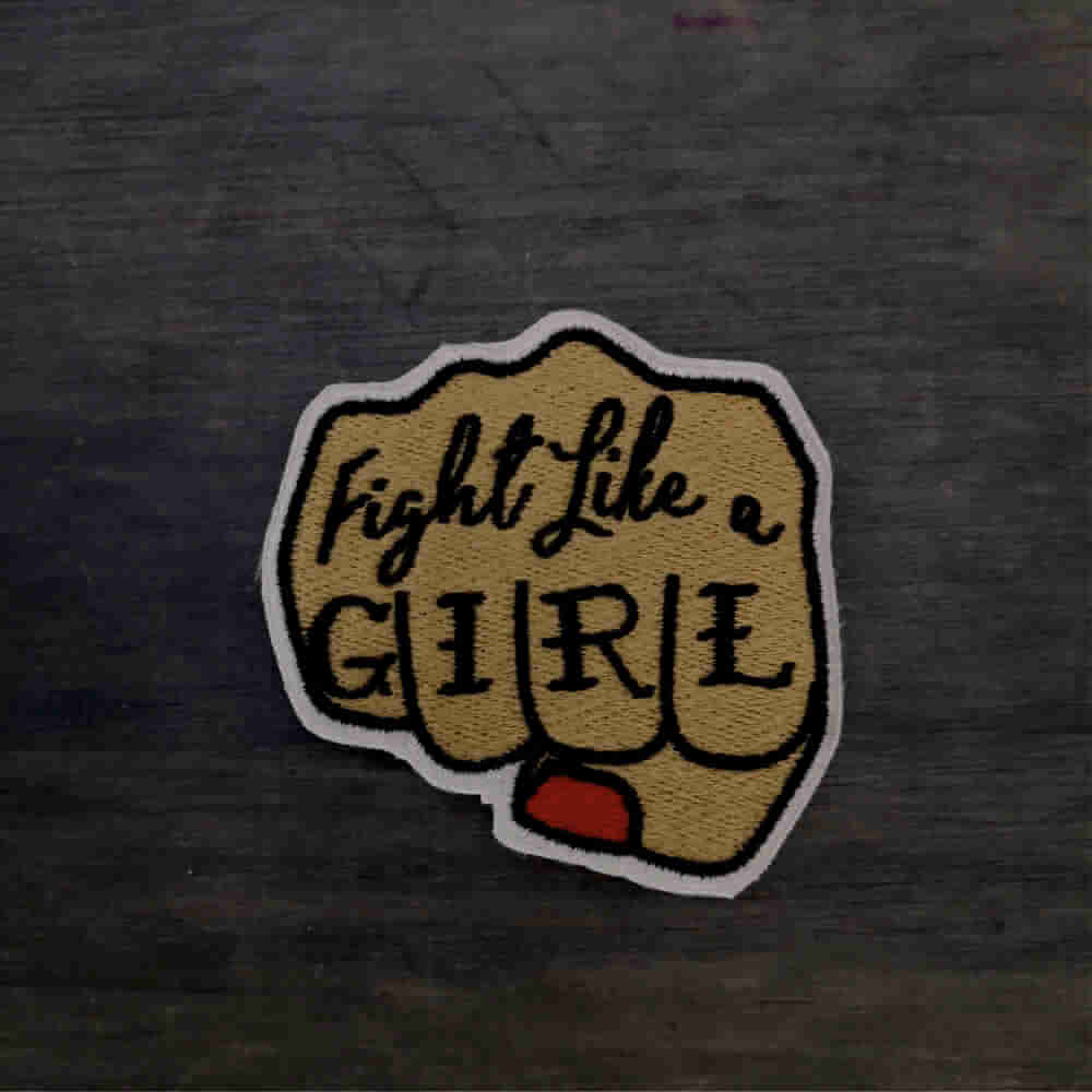 Parche Fight like a girl puño