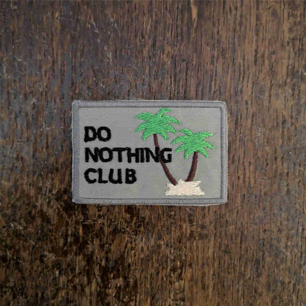 Parche Do nothing club_gris