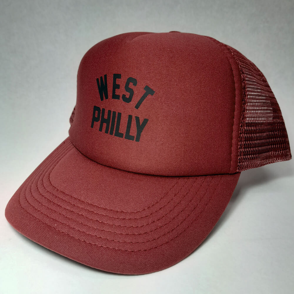 WEST PHILLY_burgundy_cap